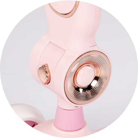 Chipolino Kids 3-Wheel Scooter with LED Lighting for 2+ Years Pink