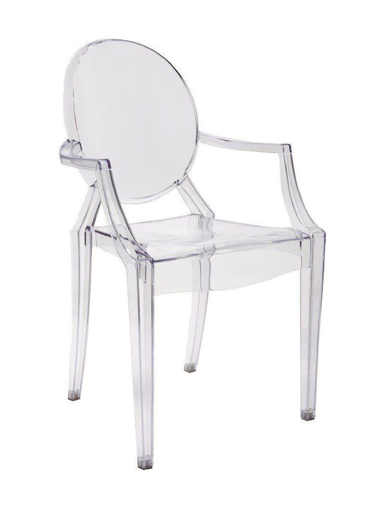 Eliza Dining Room Polypropylene Chair Transparent 54x57x92.5cm 4pcs