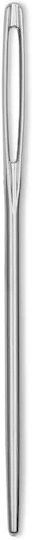Silver Embroidery Needles Without Point 25 Pieces 50 Mm X 1.2 Mm Size 18 Prym