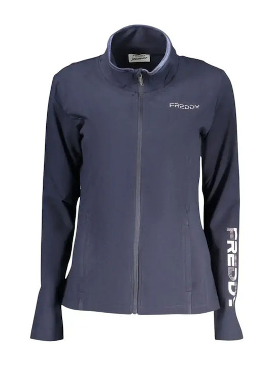 Damen Strickjacke mit Reissverschluss Marineblau