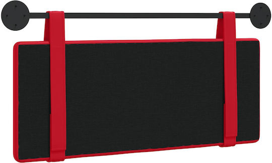 vidaXL Leather Red Bed Headboard Cushion 100x40cm