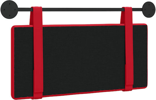 vidaXL Kopfstütze für Betten mit Leder Rot 80x40cm