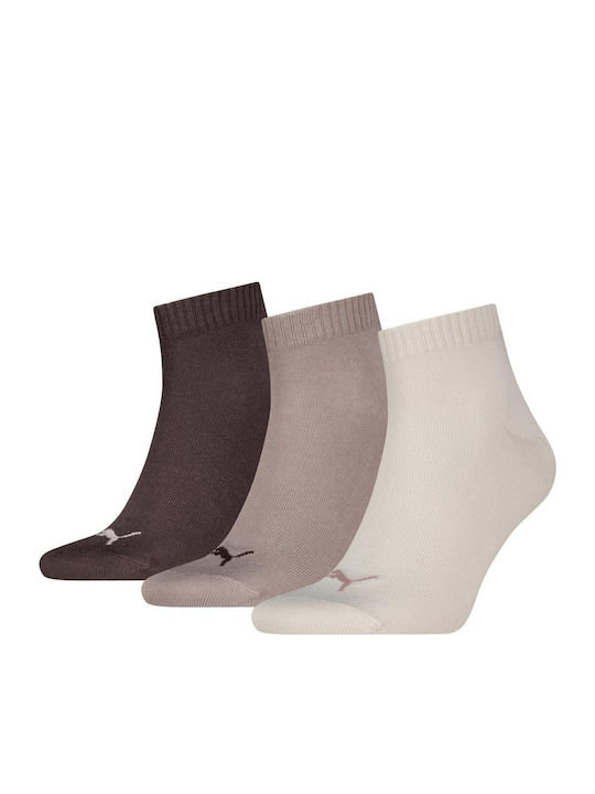 PUMA Παιδικές Κάλτσες Neutral Brown 3 Ζευγάρια
