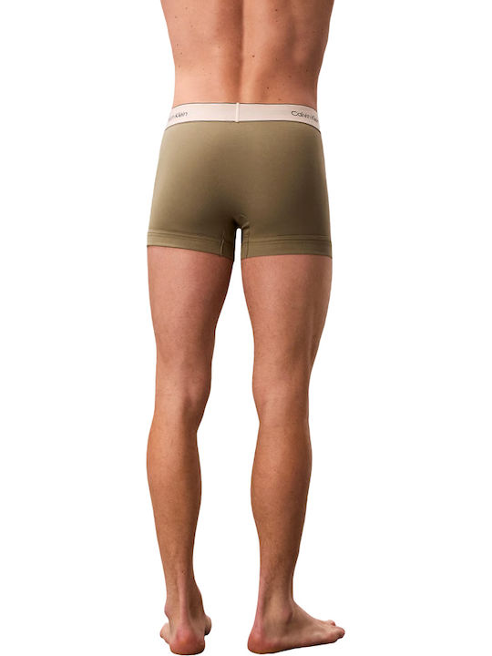 Heritage Men's Boxers Brown Pink Khaki 3Pack