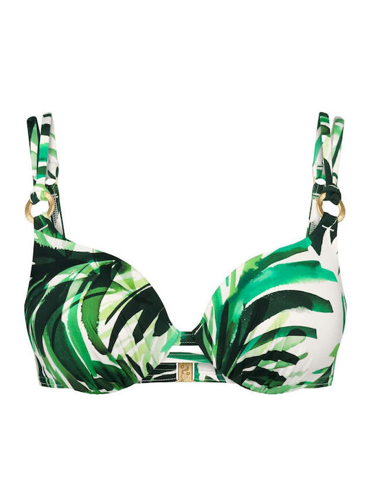 Sommer Bikini-Set Blumen Grün