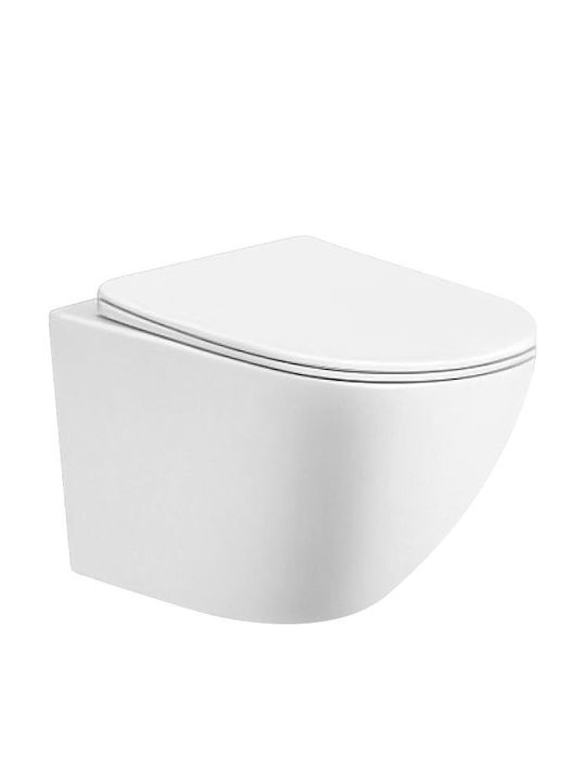 Katsamakos Capac WC Slim Închidere Lentă Plastic