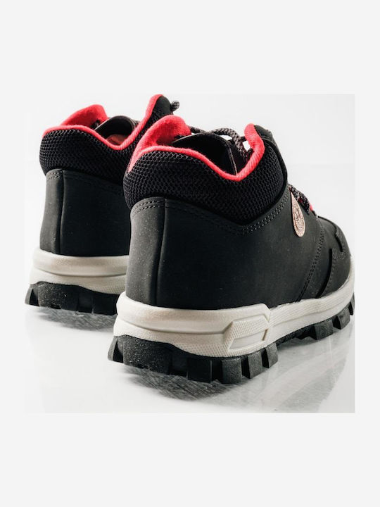 Kinderstiefel mit Schnürsenkeln Schwarz