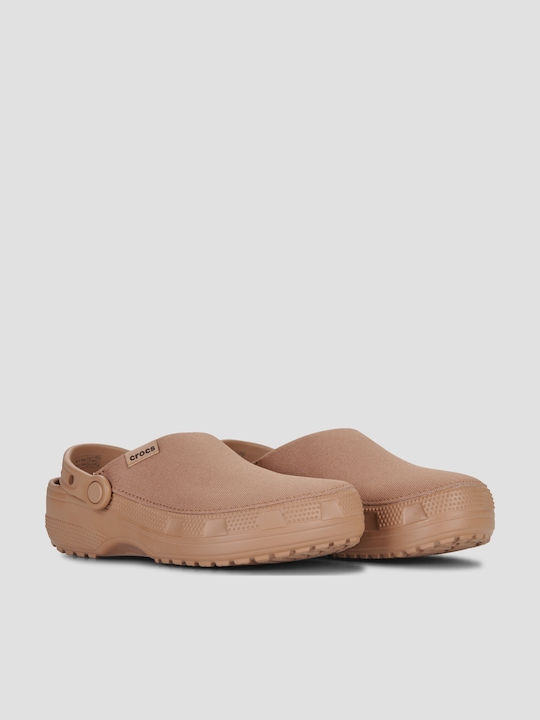 Crocs Classic Damen Holzschuhe Braun
