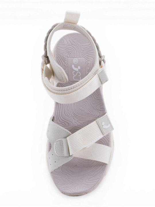Women's Flat Sandals Sporty Beige