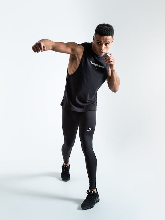 Boxraw Long Men's Martial Arts Leggings Black