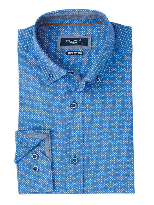 Visconti Men's Shirt Regular Fit Blue