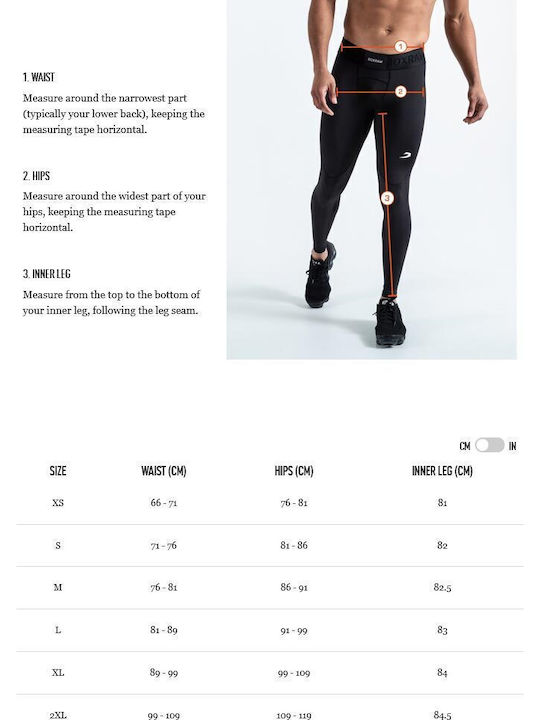 Boxraw Long Men's Martial Arts Leggings Black