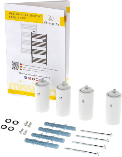 Mission Air Electric Towel Rail 500W 96x54cm White