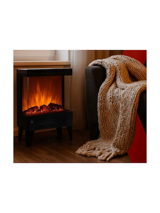 Επιδαπέδιο Ηλεκτρικό Τζάκι 2000W 52x32cm Μαύρο