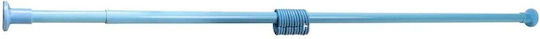 ZLN0056 Telescopic Straight Shower Curtain Rod with Suction Cup Blue 200cm