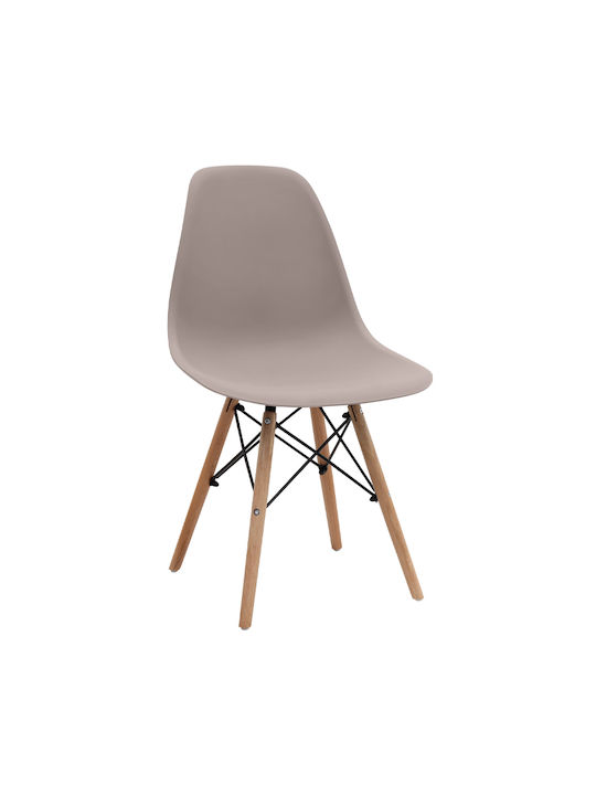 Nova Dining Room Polypropylene Chair Cappuccino 46x51x80cm