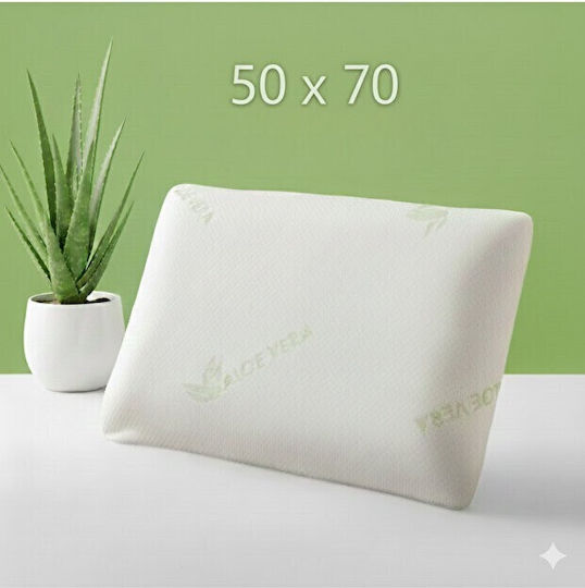 SteweHome Set of 3 Bed Pillows Aloe Vera Visco with Neck Support and Ventilation Green 50x70cm SteweHome Set of 3 Bed Pillows Aloe Vera Visco with Neck Support and Ventilation Green 50x70cm