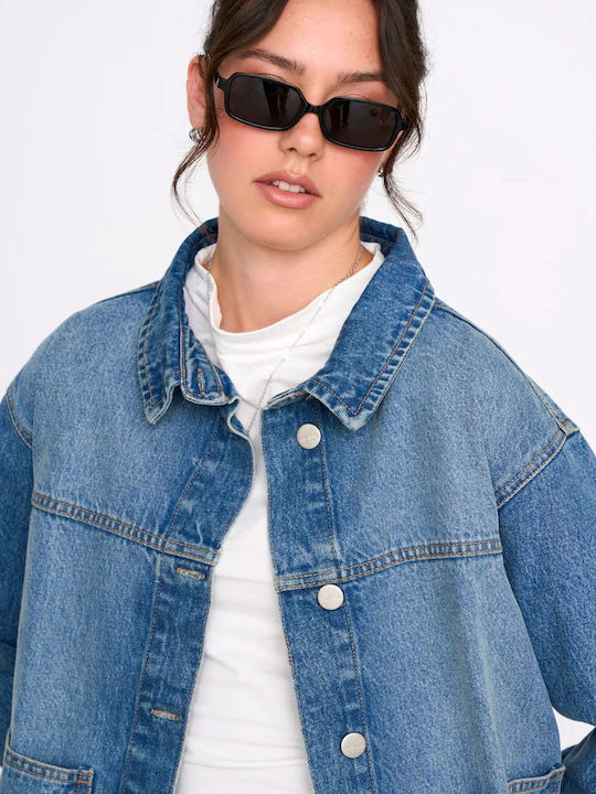 Jachetă Denim Damă Albastră