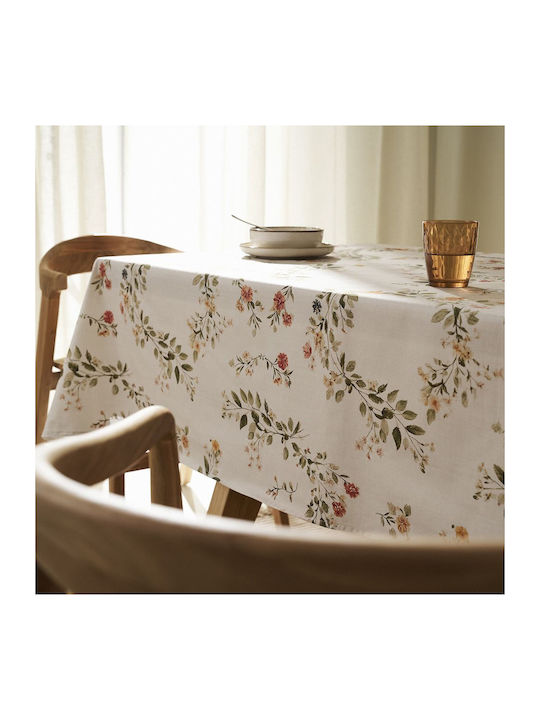 Gofis Home Stain Resistant Tablecloth Octavia 417 Ecru 135x180cm