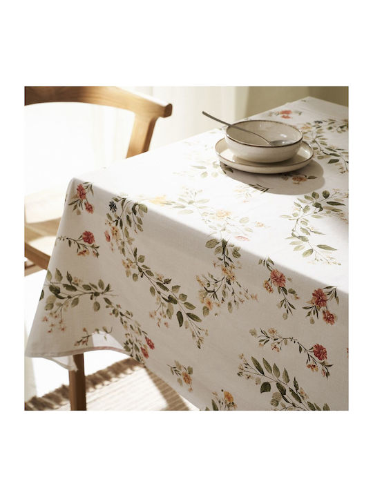 Gofis Home Stain Resistant Tablecloth Octavia 417 Ecru 140x220cm