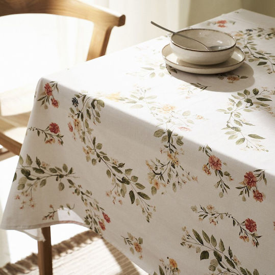 Gofis Home Față de Masă Rezistentă la Pete Octavia 417 Ecru 140x220cm