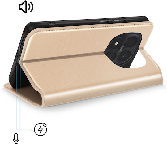 Avizar Folio Case Redmi Note 15 Pro Plus 5g Card Holder Stand Function Gold