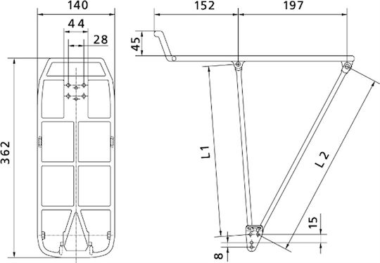 Pletscher Athlete Rear Bicycle Rack