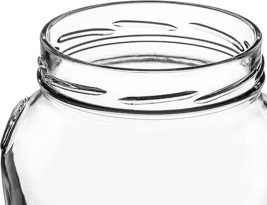 Kadax Σετ 6τμχ Βάζα Γενικής Χρήσης με Καπάκι Γυάλινο Λευκό 1700ml Kadax Σετ 6τμχ Βάζα Γενικής Χρήσης με Καπάκι Γυάλινο Λευκό 1700ml