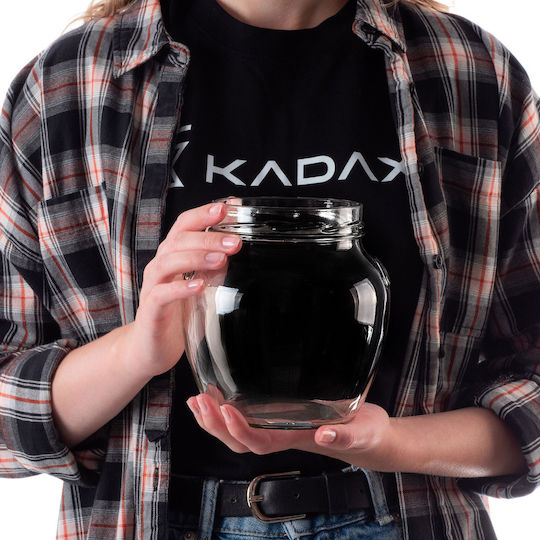 Kadax Set 4Stücke Lebensmittelgläser Allgemeine Verwendung mit Deckel Glas Weiß 1700ml 4Stücke