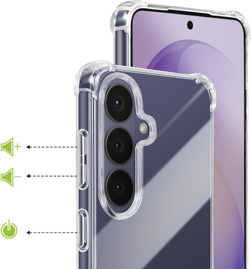 Mayaxess Silicone Case Galaxy S26 Reinforced Shockproof Corners Transparent