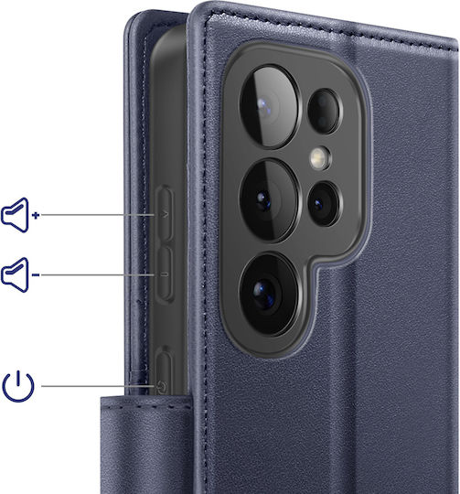 Mayaxess 2-in-1 Wallet Case Galaxy S26 Ultra Detachable Shell Dark Blue