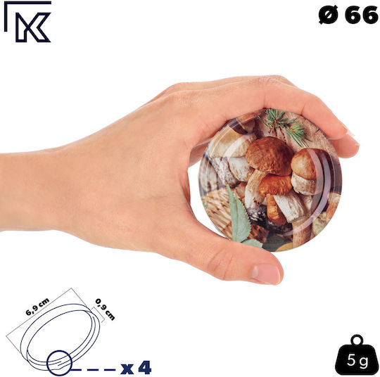 Lids Jars Caps Fi66 Screw Caps Jars 4-clamp 10pcs