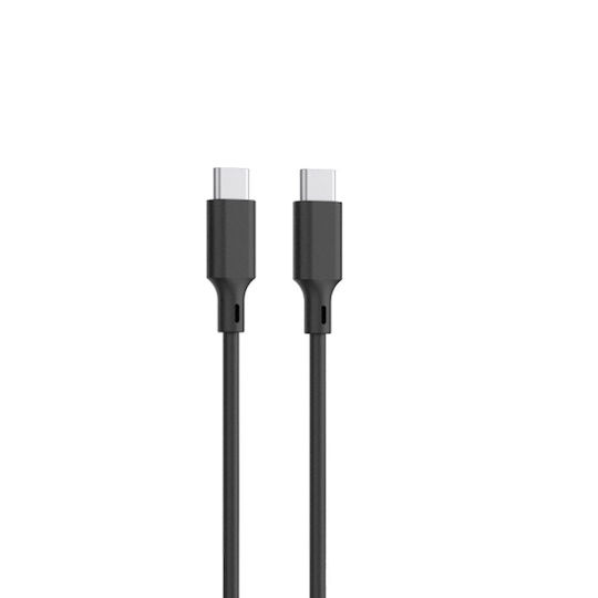 Setty Φορτιστής με Θύρα USB-A και Θύρα USB-C και Καλώδιο USB-C 30W Power Delivery Μαύρος (RLSK-AC-01)