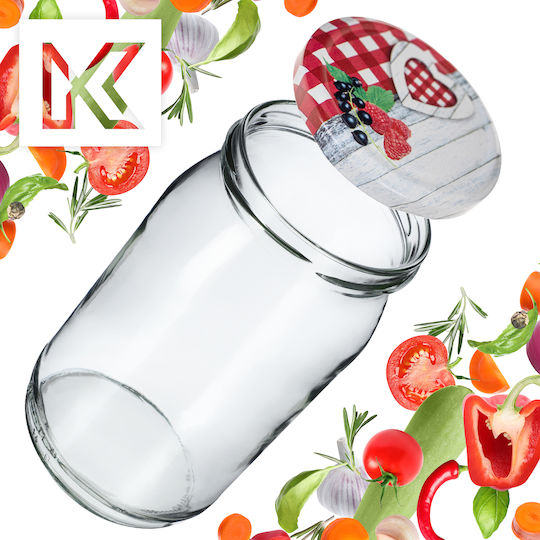 Lids Jars Fi66 Jar Caps Heart 4-clasp 10pcs