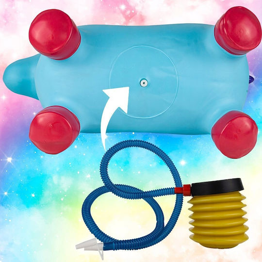 MalPlay Hüpfer Einhorn Blaue 59cm