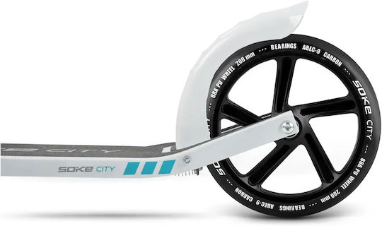 Roți City Scooter 200 Mm Negre 2 Bucăți