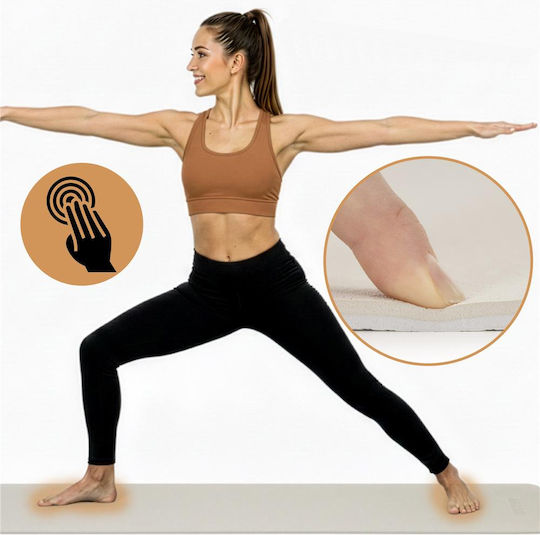 Exercise Mat Yoga Beige (183x61x1cm)