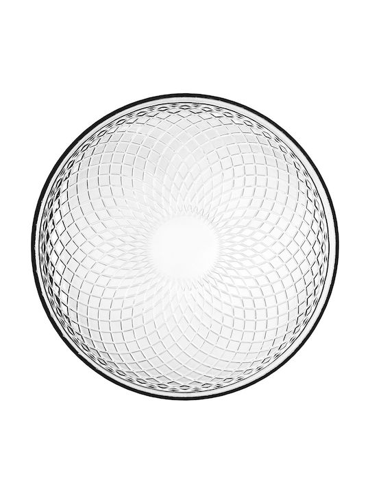 Kadax Serving Plate Desert Glass Transparent with Diameter 17.5cm 2 Pieces