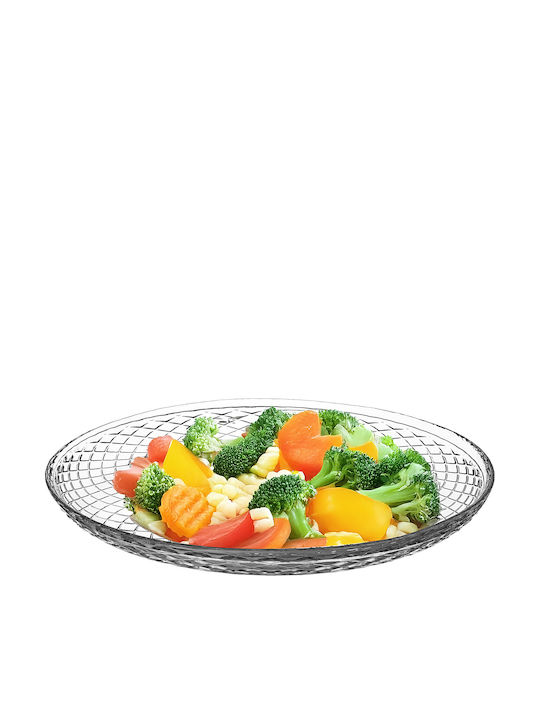 Kadax Servierplatte für Wüste Glas Transparent 30cm