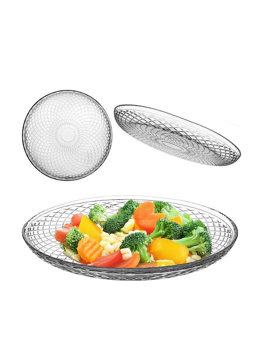 Kadax Servierplatte für Wüste Glas Transparent 30cm
