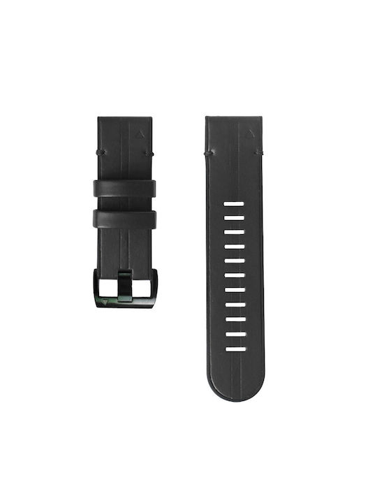 Curea Piele Neagră Fenix 3 / 5X / 5X Plus / 6X / 6X Pro / 7X / 7X Pro / 8 (51mm)