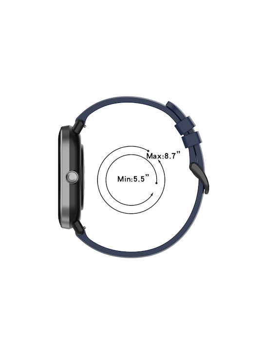 Tragbares Silikonband Schwarz Garmin Venu Sq