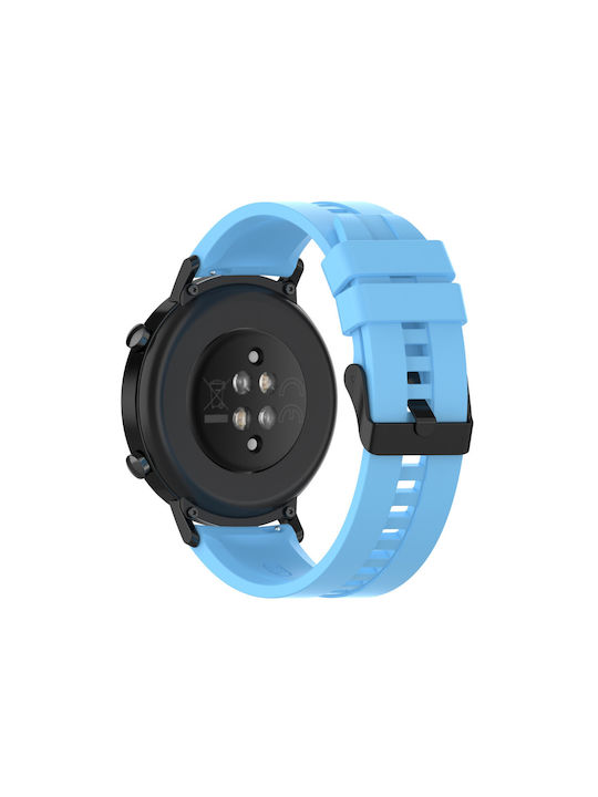 Silicone Wearable Strap Light Blue Universal Silicone Watch Strap