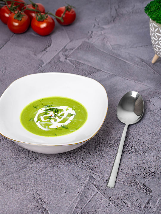 Kadax Bol Pentru Salate Din Sticlă Albă 15cm 3 Bucăți