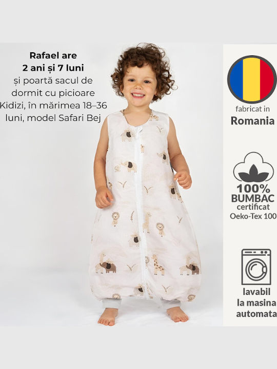 Kidizi Sac De Dormit De Vară Cu Picioare 0.5 Tog Bej