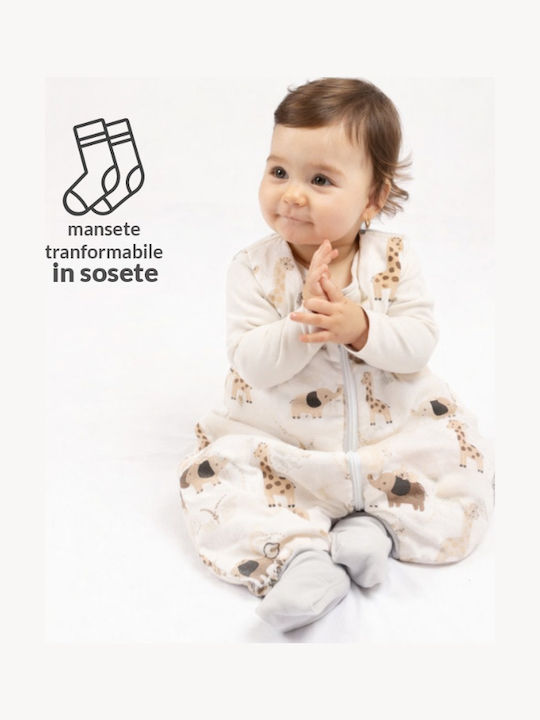 Kidizi Sac De Dormit De Vară Cu Picioare 0.5 Tog Bej