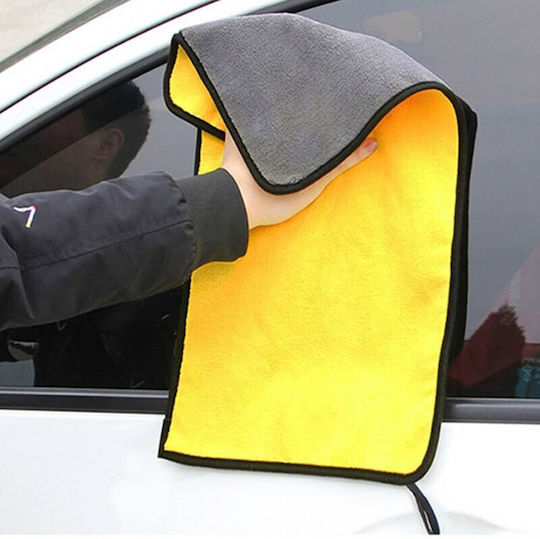 Lavetă Din Microfibră Pentru Lustruire De Curățenie Uscare Pentru Corpul Mașinii Galbenă 100x50cm