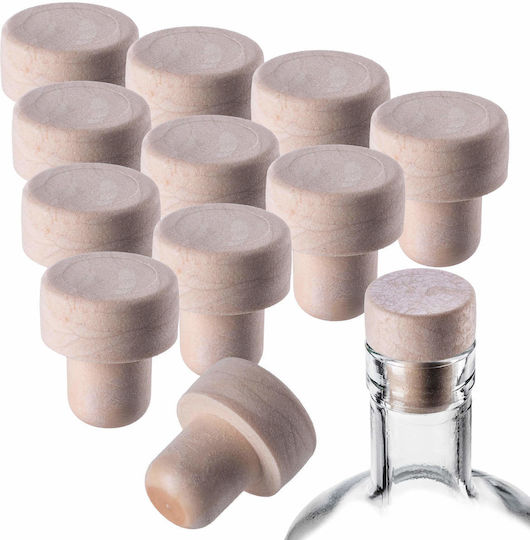 Mushroom Stopper Bottles Bottle Closures Corks Liqueurs Ø19.5 10 Pcs
