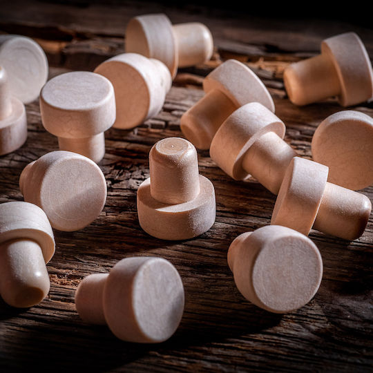 Mushroom Stopper Bottles Bottle Closures Corks Liqueurs Ø21.5 Mm 10 Pcs