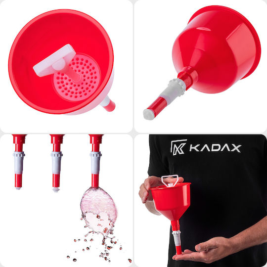 Wine Bottle Funnel Lock Filter Screen Self-regulating Diameter 130